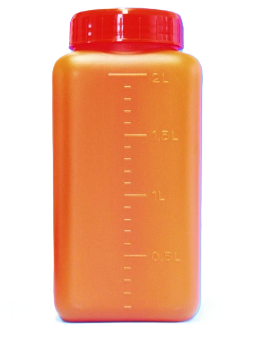 Urinsammelflasche 2 Liter mit Schraubdeckel - 1 Stück