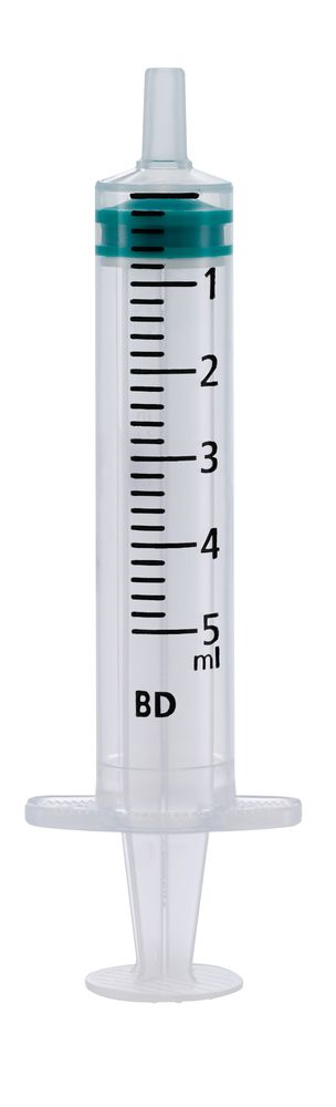 BD Emerald™ Spritzen mit Luer-Ansatz 5ml, zentrisch, unterteilt in 0.2ml - 100 Stück