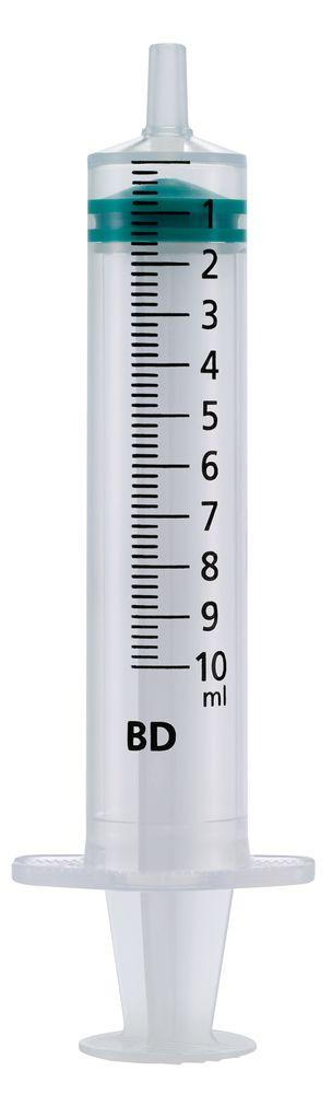 BD Emerald™ Spritzen mit Luer-Ansatz 10ml, zentrisch, unterteilt in 0,2 ml - 100 Stück