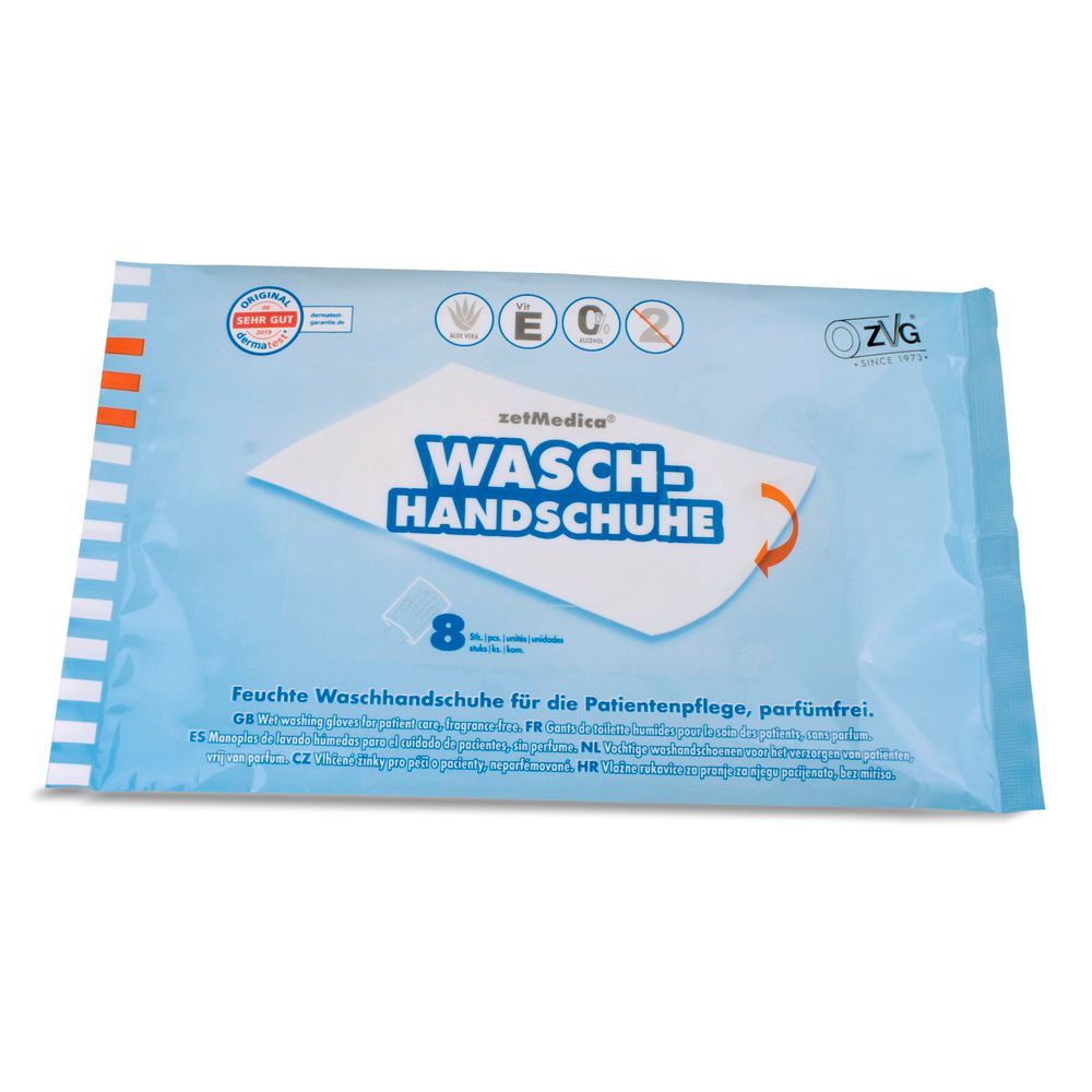 ZVG Feuchte Einmal-Waschhandschuhe - 24 x 8 Stück