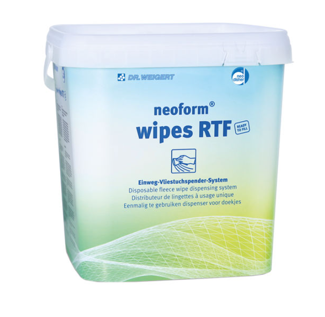 Dr. Weigert Vliestücherspendersystem neoform® wipes RTF -  115 Wipes im Eimer