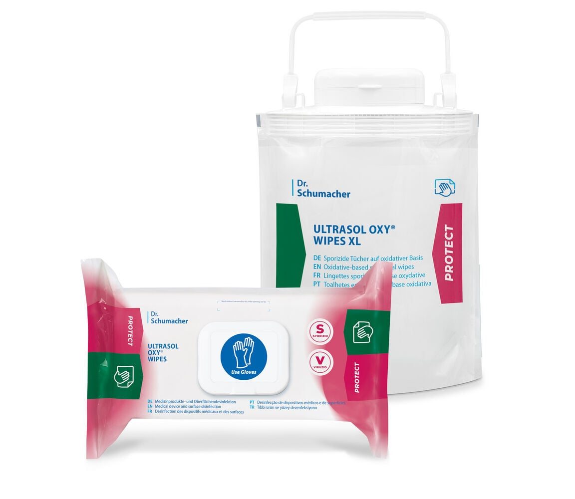 Dr. Schumacher ULTRASOL OXY® WIPES - Flowpack 20 x 20 cm - 108 Tücher