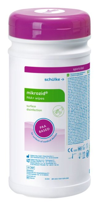 schülke mikrozid® PAA+ wipes Flächendesinfektionstücher - 50 Stück