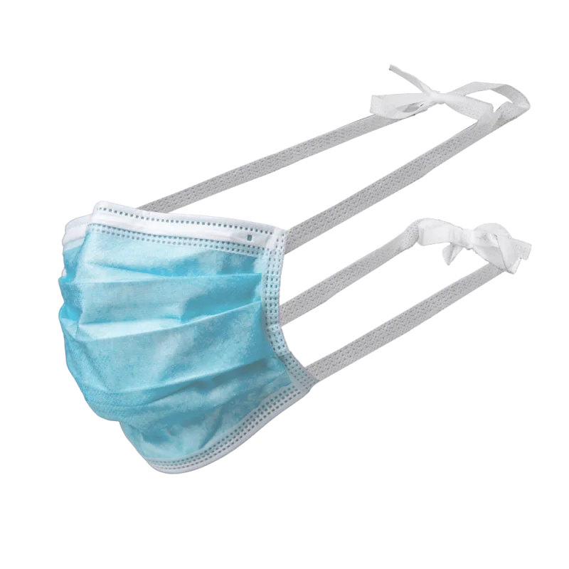 OP-Gesichtsmaske zum Binden Farbe: grün - 50 Stück