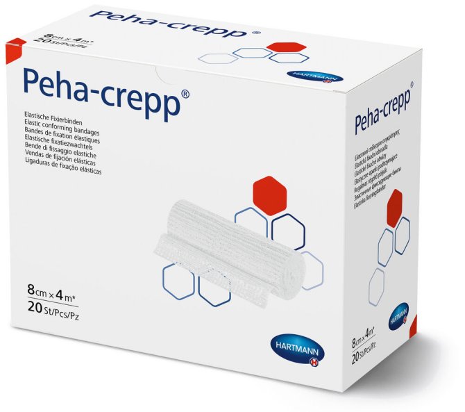 Peha Crepp Hartmann, 4 cm x 4 m, 20 Stück