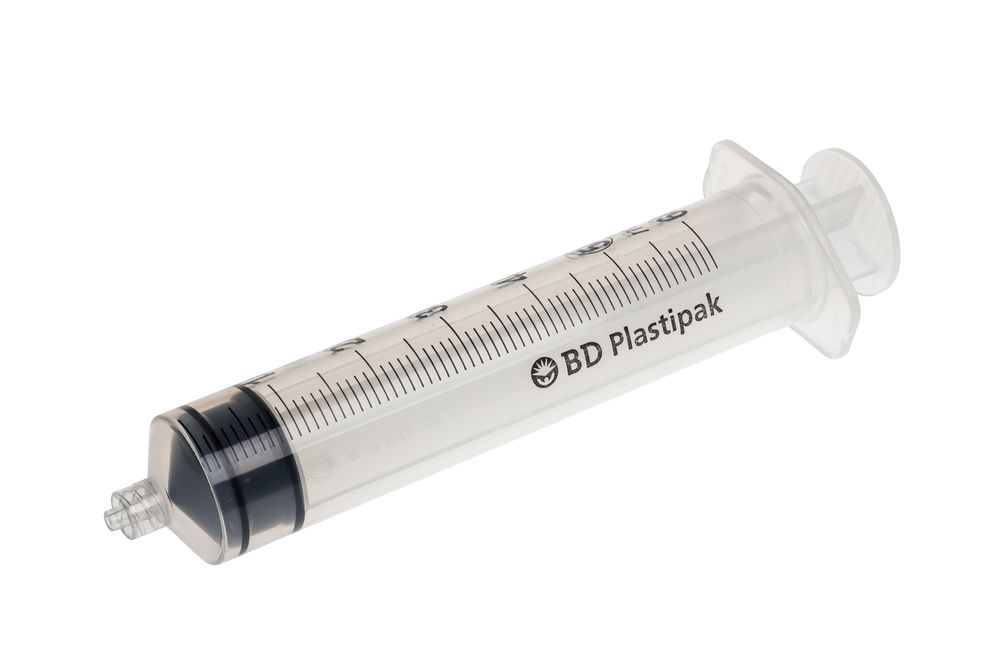 BD Plastipak™ Spritzen mit Luer-/ Luer-Lok-Ansatz 50/60 ml, LL, zentr. unterteilt 1 ml - 60 Stück 