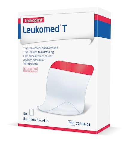 essity Leukomed® T transparenter Wundverband, 7,2 x 5 cm, 5 Stück