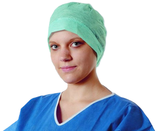 OP-Haube Foliodress® cap Comfort Rondo Plus - 100 Stück