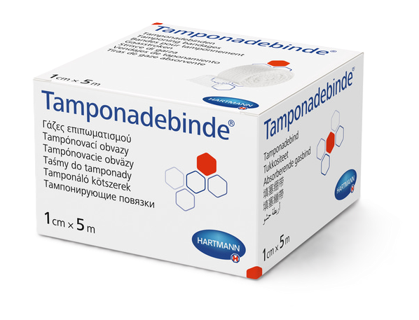 Hartmann Tamponadebinde steril - 1 cm x 5 m, 1 Stück