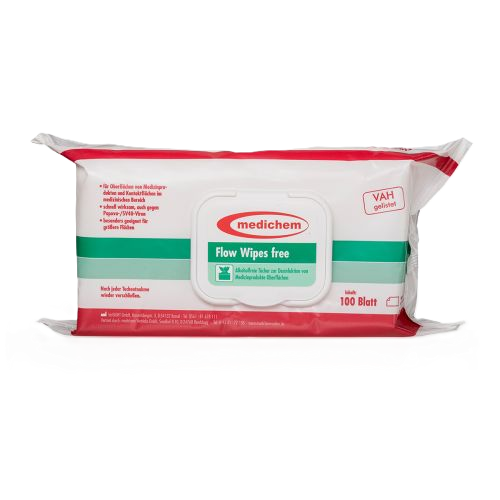Medichem Flow Wipes alkoholfrei, 100 Stück