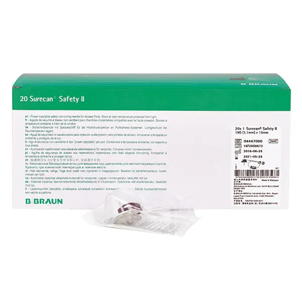 Surecan Safety II Sicherheitsportkanülen B.Braun - 20 G 25 mm x 0,9 mm