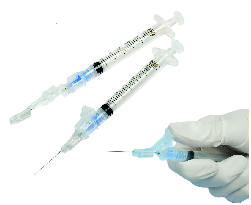 BD SafetyGlide™ Sicherheitsinjektionskanüle 27 G 5/8", grau - 50 Stück