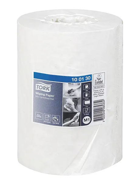 Tork Mehrzweck Papierwischtücher - 21,5 cm x 120 m, 1-lagig, Weiß (11 Rollen)