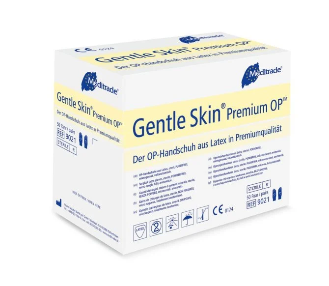 Gentle Skin Premium OP-Handschuhe steril, Gr. 9 puderfrei, 50 Paar