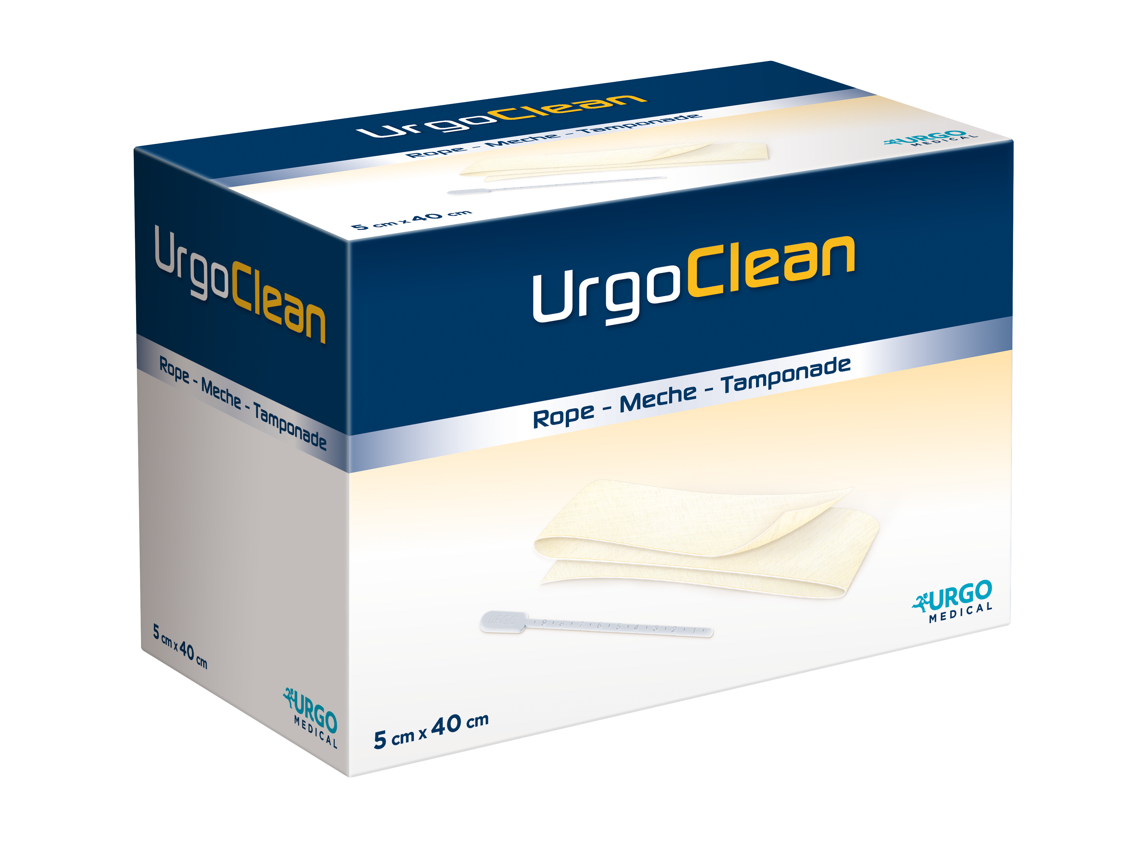 Urgo UrgoClean Tamponade 5 x 40 cm - 5 Stück