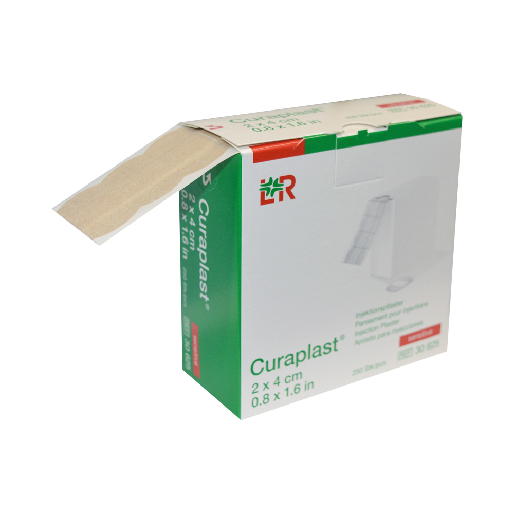 Curaplast-Injektionspflaster sensitiv, 2x4cm, 250 Stück