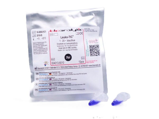 Biorapid Test zur Leukozytenzählung Leuko-tic blau - 100 Stück
