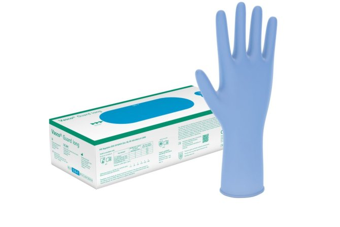 Vasco Nitril long, puderfrei, GR: S latexfrei, unsteril, lange Stulpe, 100 Stück