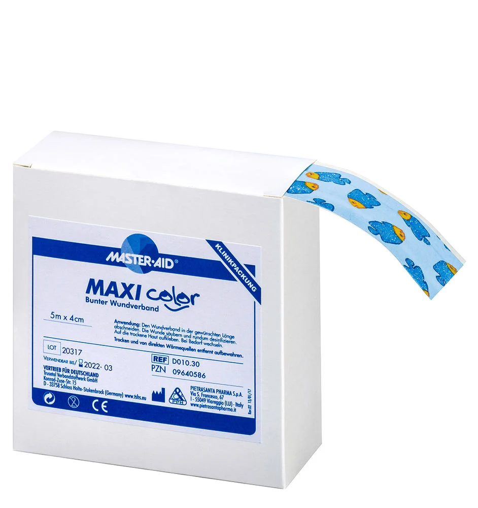 Trusetal MAXI COLOR Wundschnellverband Fische mit Glitzer