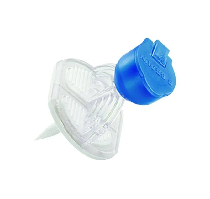 B. Braun Entnahme- und Zuspritzspike Mini-Spike® Partikelfilter 5 µm, blau