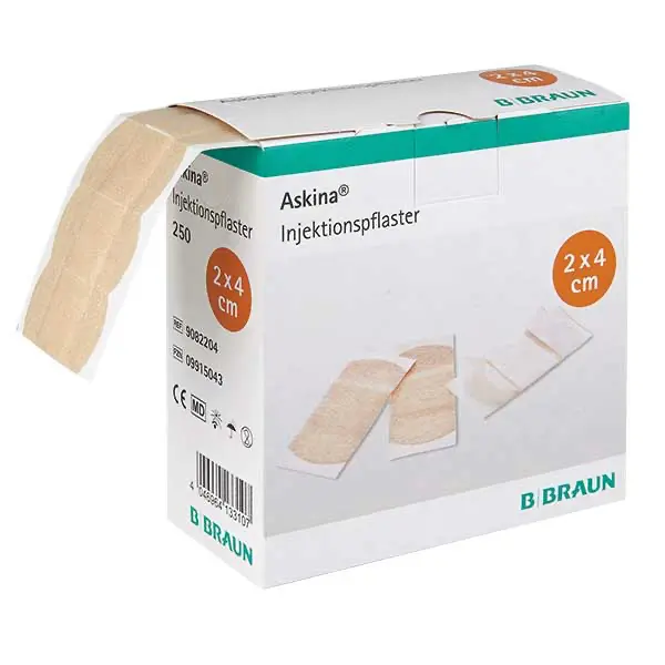 Askina Injektionspflaster, 2 x 4 cm, 250 Stück , 1 PACK