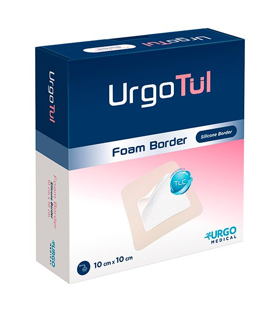 UrgoTül Foam Border Sacrum Schaumstoffwundverband - 20 x 20 cm - 5 Stück