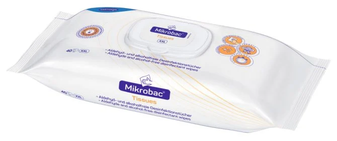 Hartmann Desinfektionstücher Mikrobac® Tissues 38 x 25 cm, 40 Stk.