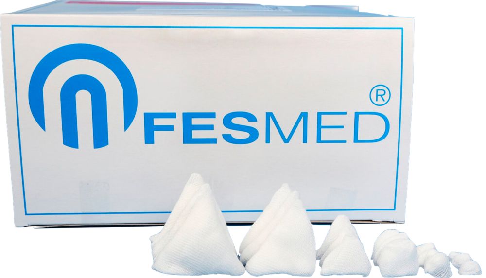 Fesmed Mulltupfer FES-TUPF steril, Nr. 15 pflaumengroß - 1 Pack  á  20 x 1 Stück 