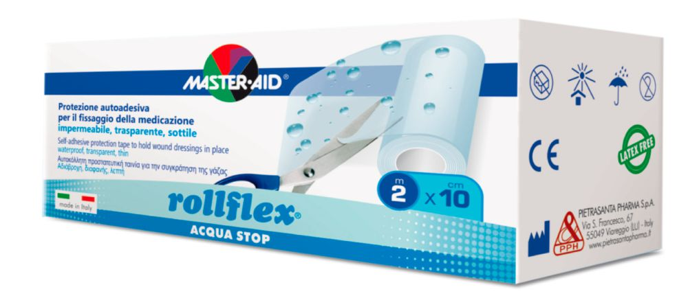 Trusetal Fixierfolie ROLLFLEX acquastop - 10 cm x 2 m - 1 Rolle
