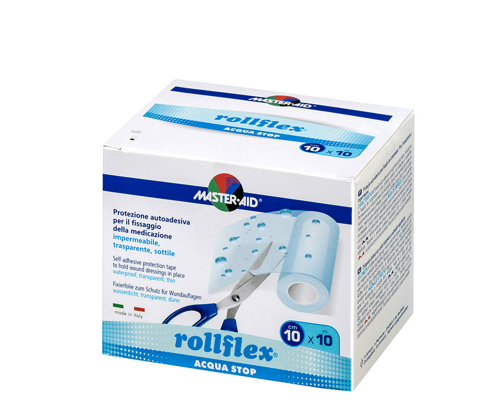 Trusetal Fixierfolie ROLLFLEX acquastop - 10 cm x 10 m - 1 Rolle