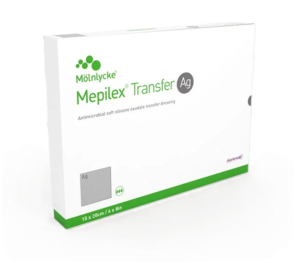 Mepilex® Transfer Ag Schaumverband - 10 x 12.5 cm - 5 Stück 