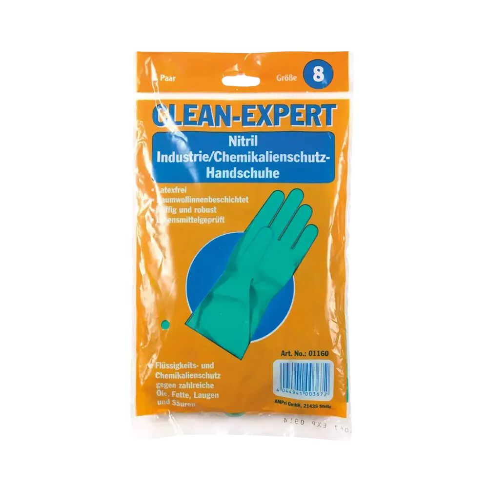 AMPri Clean Expert puderfreie Nitril-Industriehandschuhe - Gr. M - 1 Paar