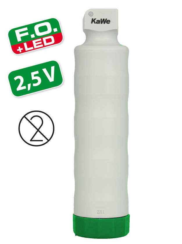 KaWe Einmal-Batteriegriff für Laryngoskope F.O. LED mit festverbauter Knopfzelle -1 Stück