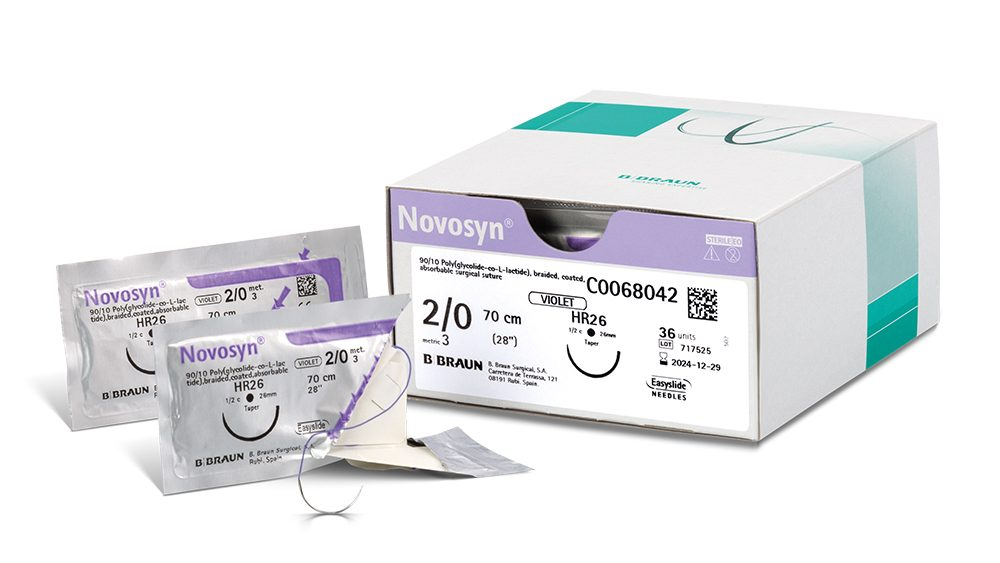 Novosyn violett - 4/0 - metric 1.5 - 45cm - DS19 - C0068220