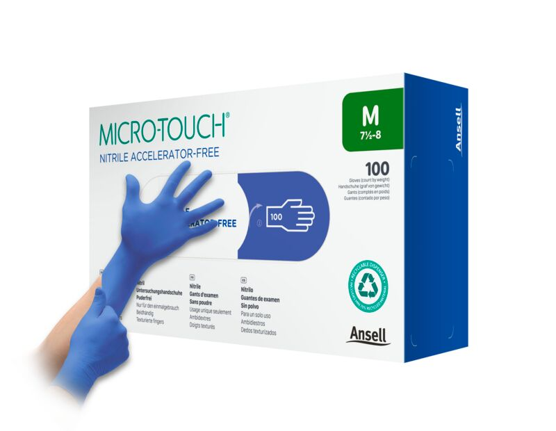 Ansell MICRO-TOUCH® Nitrile Accelerator-Free - Gr. L - 100 Stück