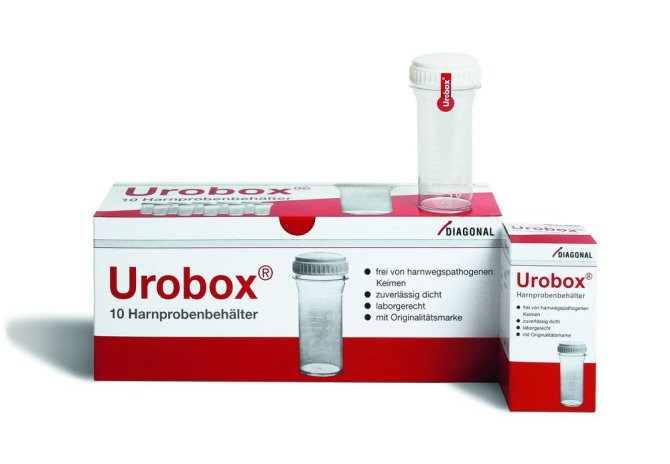 Diagonal Harnprobenbehälter Urobox - 10 Stück