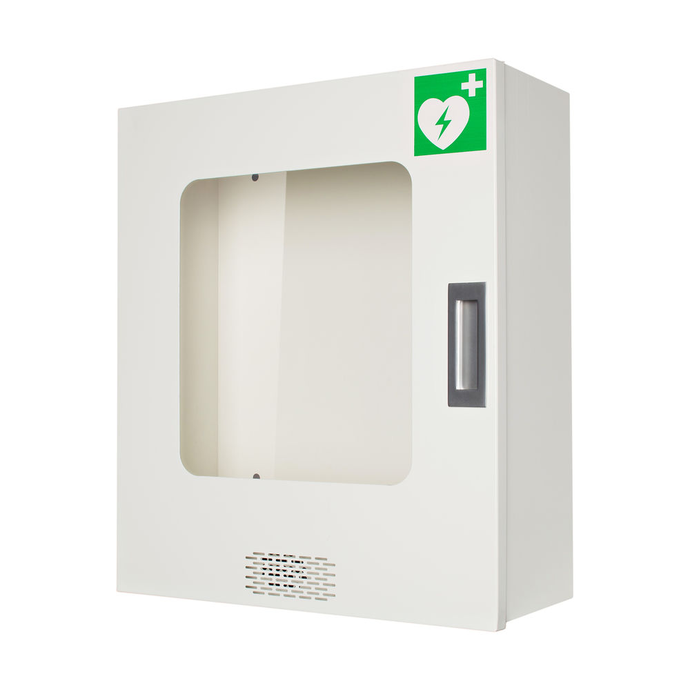 Wandschrank mit Alarm zu ResQ-Care Defibrillator iPAD CU-SP1 - 1 Stück