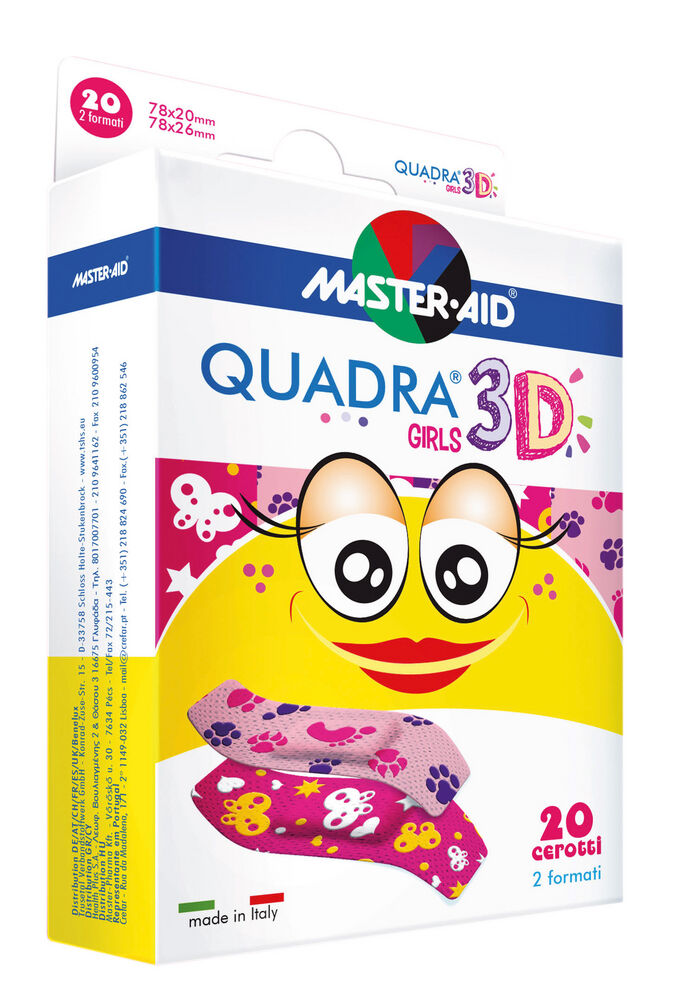 Trusetal QUADRA® 3D Girls Pflaster - 20 Stück