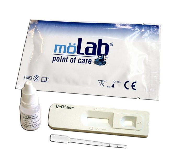 möLab D-Dimer Test - 10 Stück