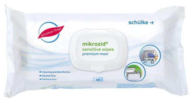 schülke mikrozid sensitiv wipes premium Desinfektionstücher Maxi Softpack mit 80 Tüchern