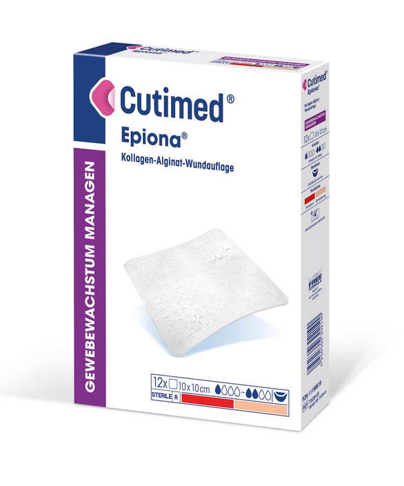 essity Cutimed® Epiona® Wundauflage - 5 x 5 cm - 12 Stück