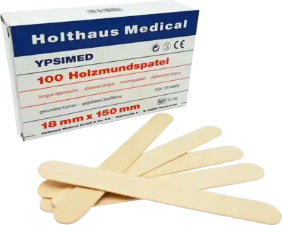 Holthaus Holzmundspatel YPSIMED - 100 Stück