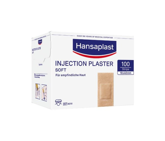 Hansaplast Soft Injektionspflaster, 1,9x 4cm, 100 Stück, 1 PACK