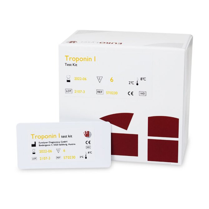 Troponin I-Test für Eurolyser CUBE-S - 6 Tests