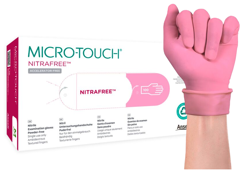 Ansell MICRO-TOUCH® NITRAFREE™ Nitril-Untersuchungshandschuhe Gr. L - 100 Stück
