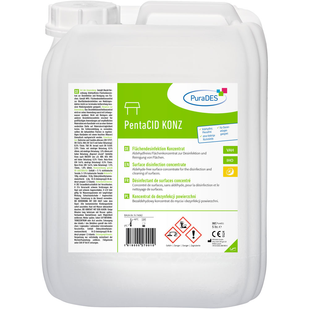 PentaCID KONZ Flächendesinfektion - 5 Liter - 1 Stück