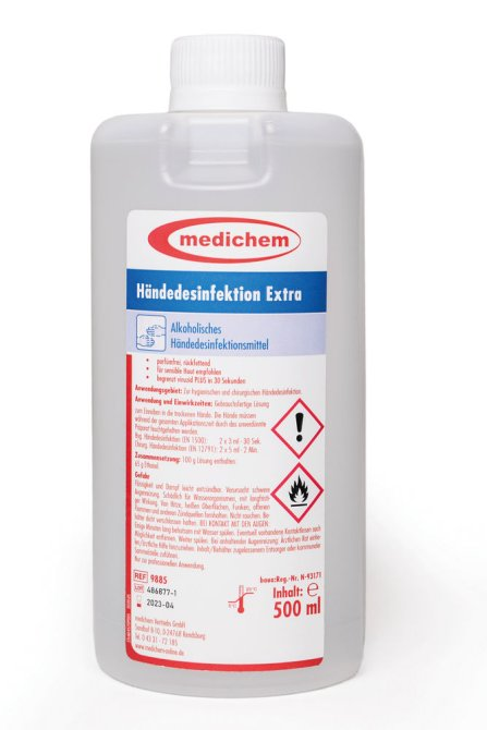 medichem Händedesinfektion Extra 500 ml