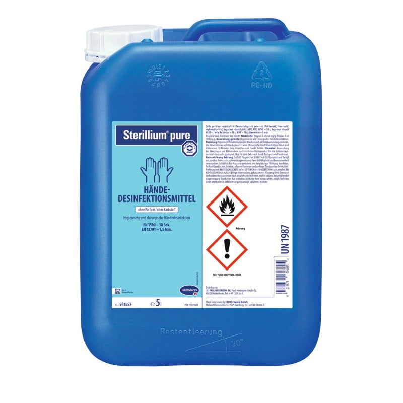 HARTMANN Sterillium® pure Händedesinfektion - 5 Liter - 1 Kanister