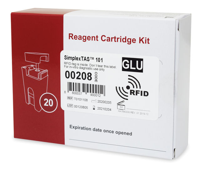 Hitado GLU Testkartusche zu SimplexTAS 101 Analyzer - 20 Stück