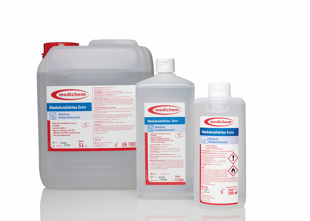 medichem Händedesinfektion extra 1000 ml - 1 Fasche